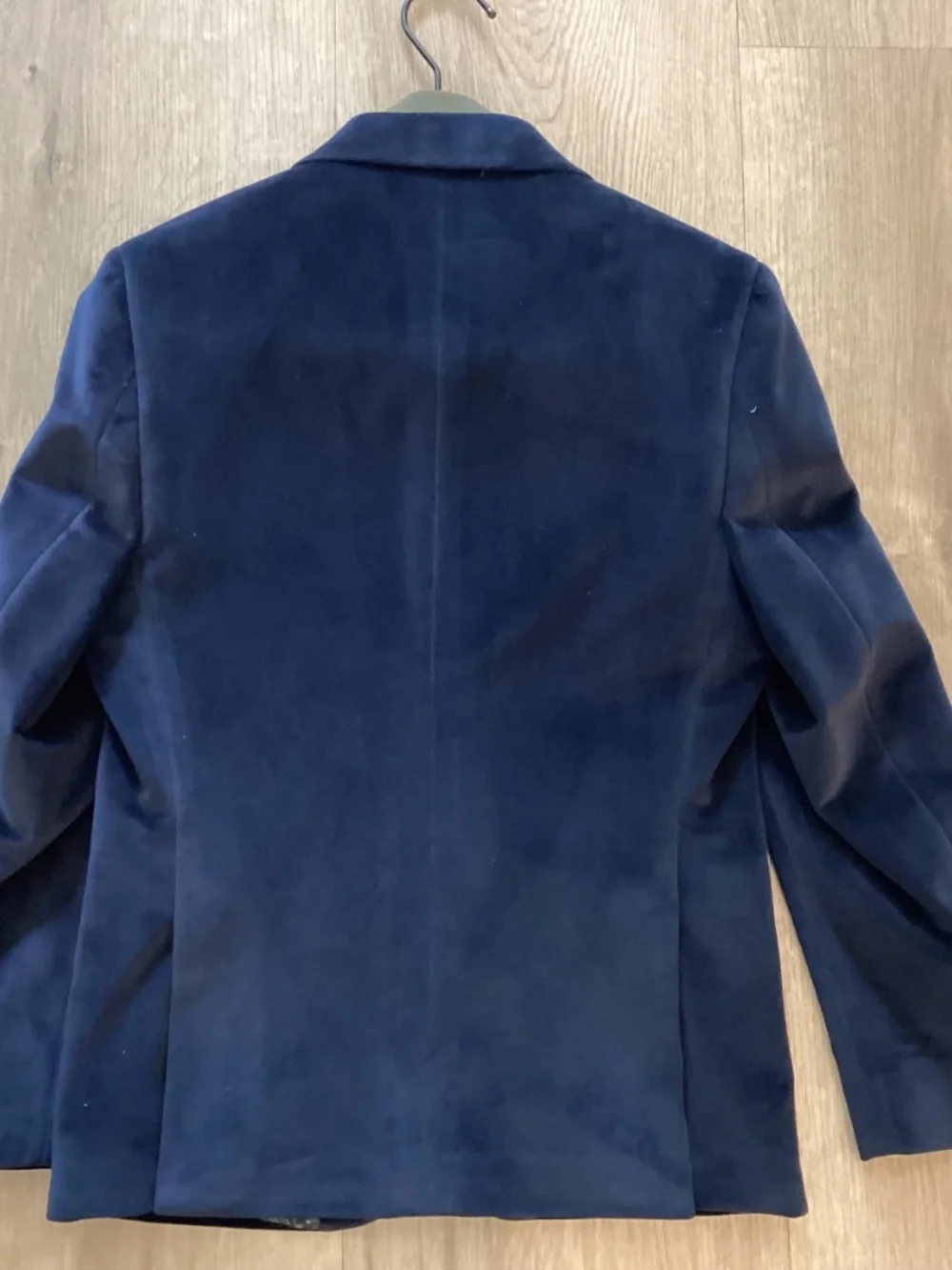 Lauren Ralph Lauren Blue Velvet Blazer Boys Size 10R Navy Button Church Wedding